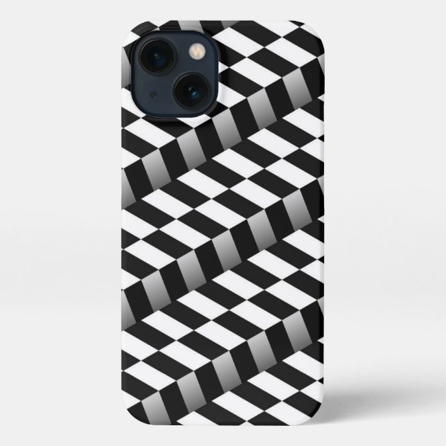 Chequered Art Pattern Phone Case (Back)