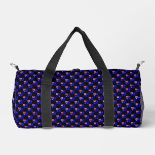 Chequered Australia Flag Pattern  Duffle Bag