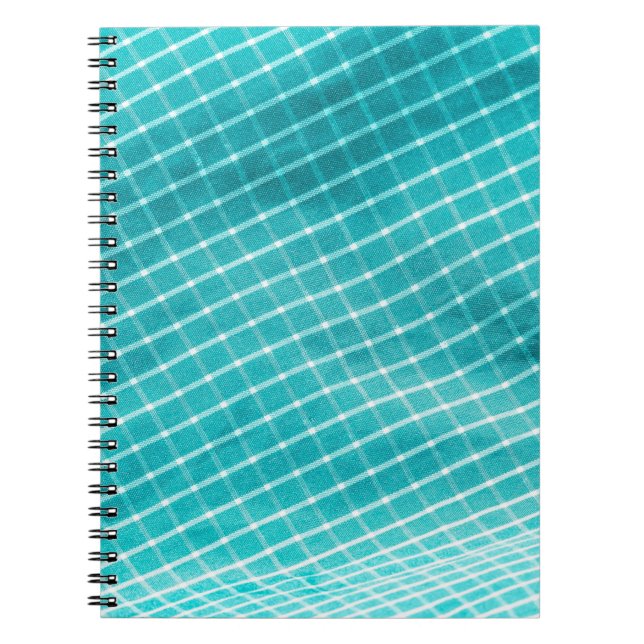 Chequered background textile closeup. notebook (Front)