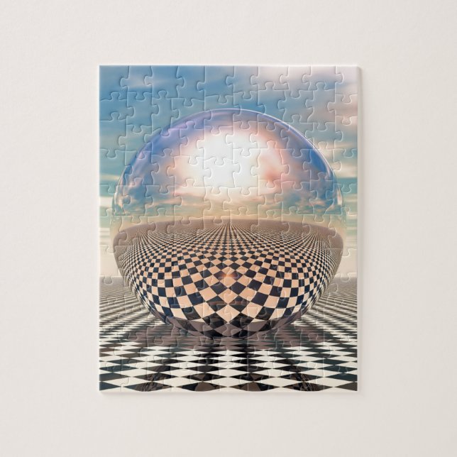 Chequered Ball Jigsaw Puzzle (Vertical)