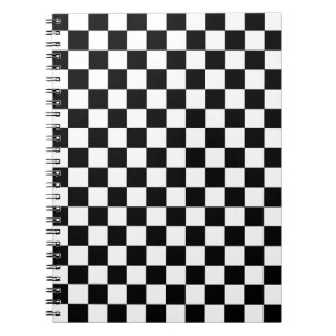Chequered Black and White Notebook