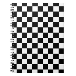 Chequered Black and White Notebook
