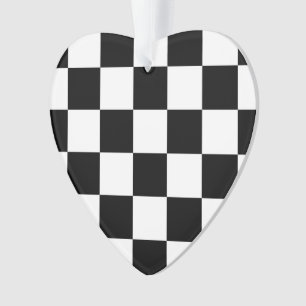 Chequered Black and White Ornament