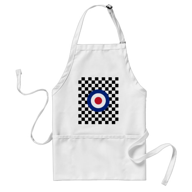 Chequered Black Racing Target Mod Standard Apron (Front)
