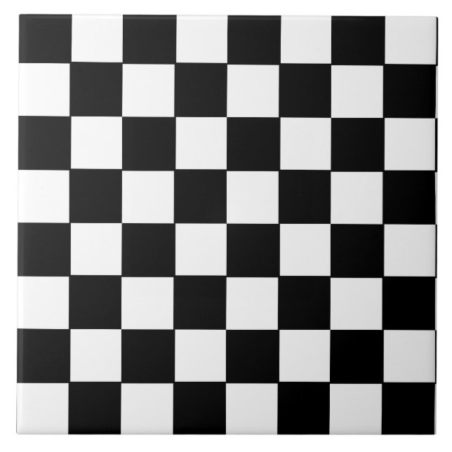Chequered Board Ceramic Tile (Front)
