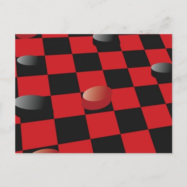 Chequered Board Postcard (Front)