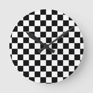 Chequered Board Wall Clocks