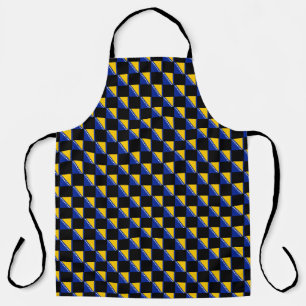 Chequered Bosnia and Herzegovina Flag Pattern Apron
