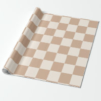 Chequered Caramel Brown
