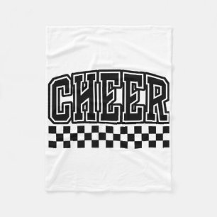 Chequered Cheer Cheerleading For Cheerleader Squad Fleece Blanket