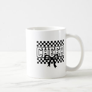 Chequered Cheer Cheerleading For Cheerleader Youth Coffee Mug