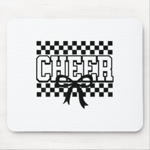 Chequered Cheer Cheerleading For Cheerleader Youth Mouse Pad