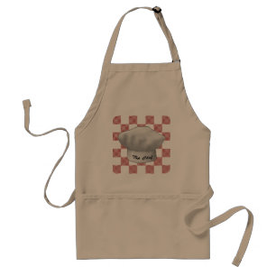 Chequered Chef Hat Standard Apron