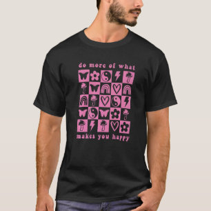 Chequered Chequerboard Retro Mental Health Awarene T-Shirt