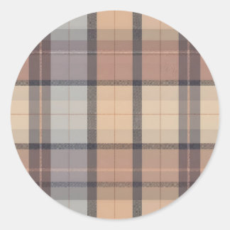 Chequered Classic Round Sticker