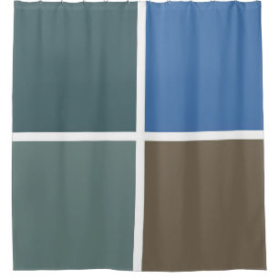 Chequered Colours of Barbados Shower Curtain