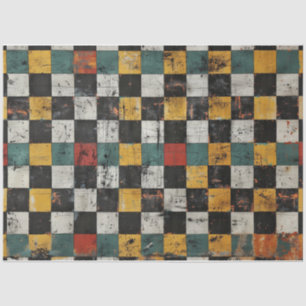Chequered Confetti Tissue Paper