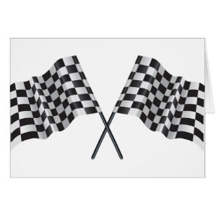 chequered cross flags