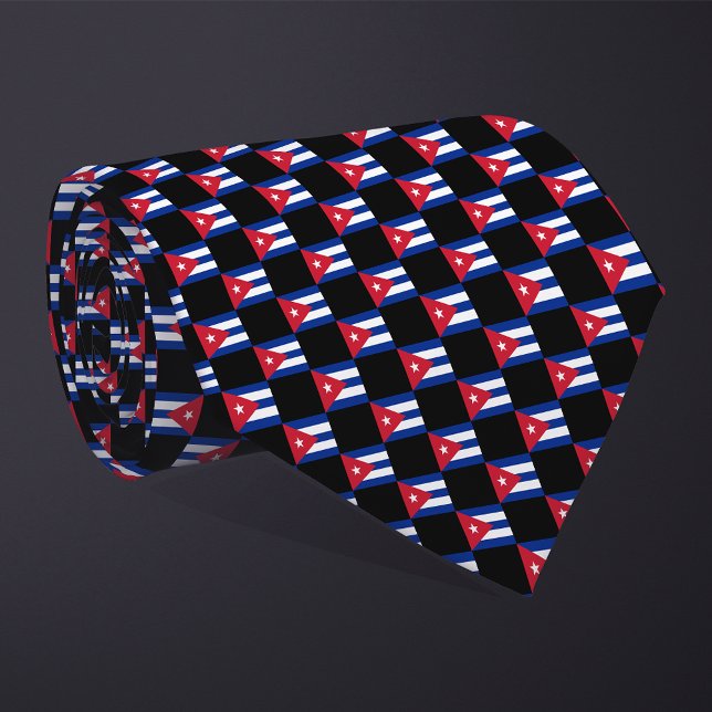 Chequered Cuba Flag Pattern  Tie (Creator Uploaded)