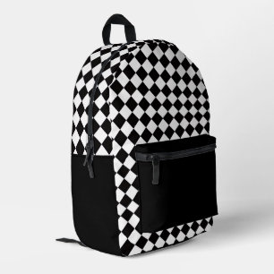Chequered Design Backpack