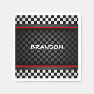 Chequered Design Paper Napkins