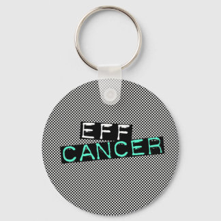 chequered eff cancer key ring
