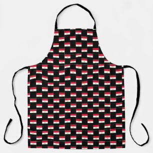 Chequered Egypt Flag Pattern  Apron