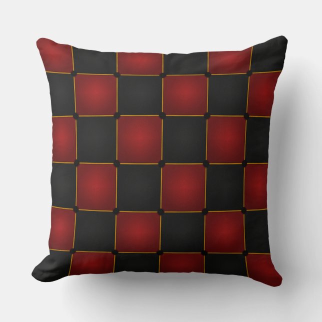 Chequered Elegance Cushion (Front)