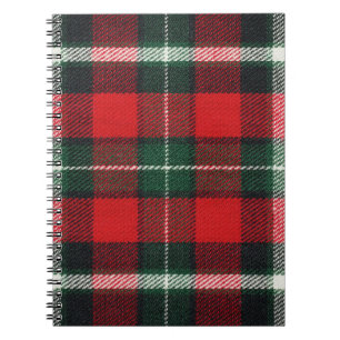 Chequered fabric texture: blank, versatile notebook