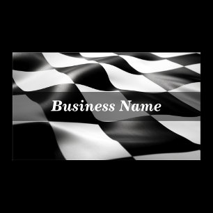 Chequered Flag Background Business Card