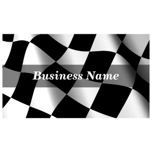 Chequered Flag Background Business Card