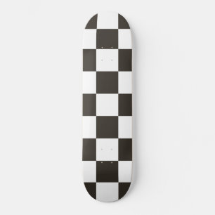 Black and white checkered skateboard online