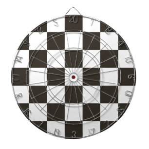 Chequered Flag (Black and White) (Chequered Patter Dartboard