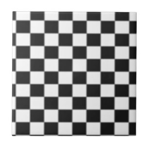 Chequered Flag Ceramic Tile