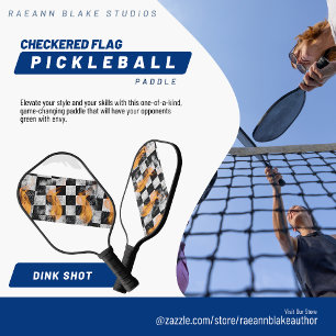 Chequered Flag Custom Designed Pickleball Paddle