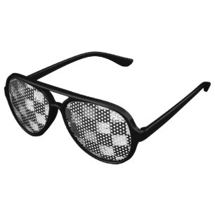 Chequered Flag Glasses