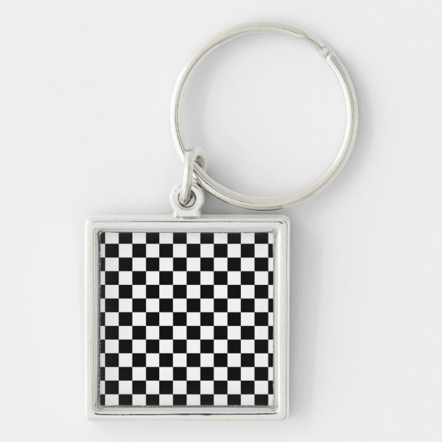 Chequered  Flag Key Ring (Front)