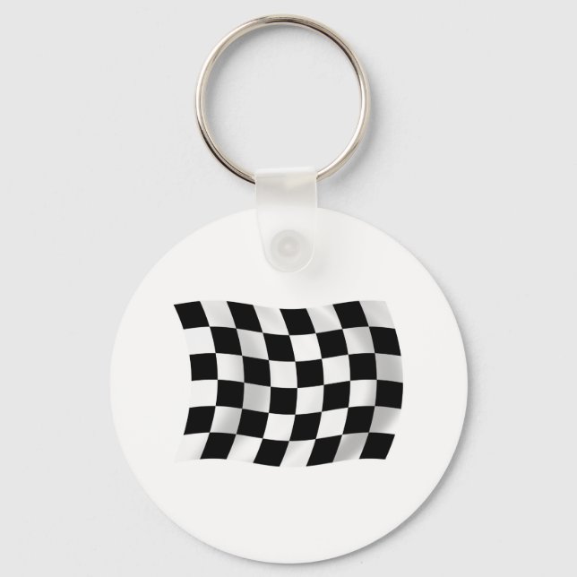 Chequered Flag Keychain (Front)