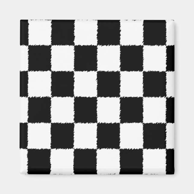 Chequered Flag Magnet (Front)
