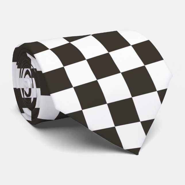 Chequered Flag pattern Tie (Rolled)