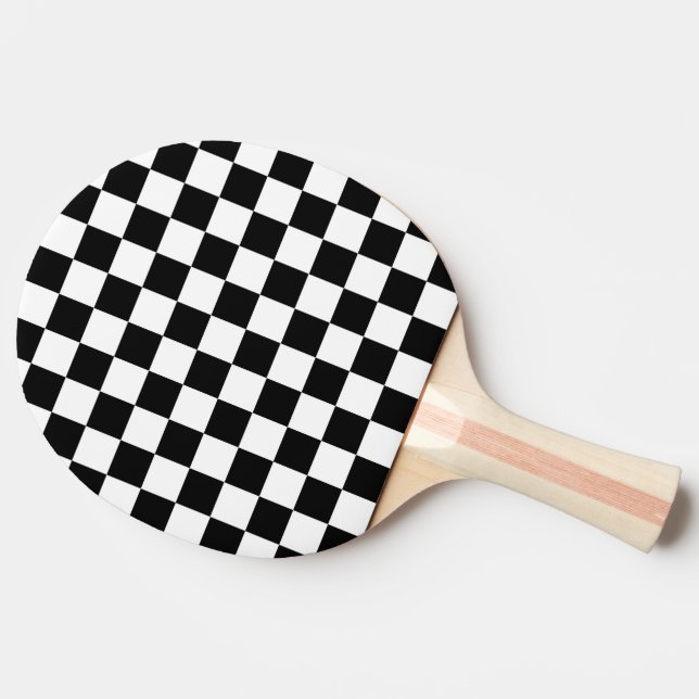 Chequered  Flag Ping Pong Paddle (Side)