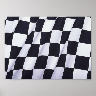 Chequered flag poster