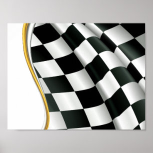 Chequered Flag Poster
