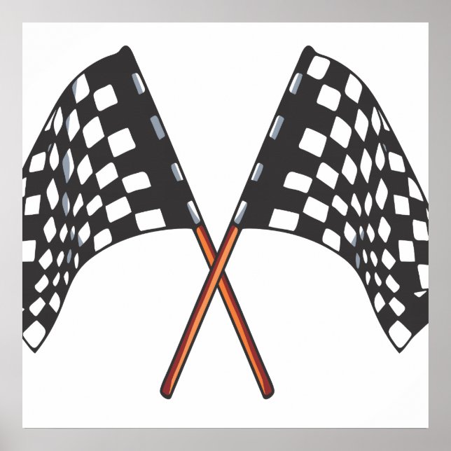 chequered flag poster (Front)