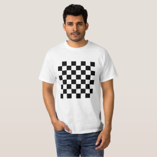 Chequered Flag Racing Chess Checkers Chessboard T-Shirt