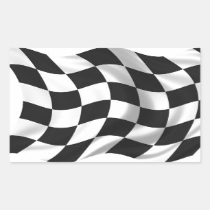 Chequered Flag - Racing Flag Rectangular Sticker
