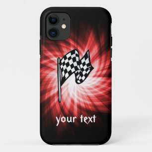 Chequered Flag; red iPhone 11 Case