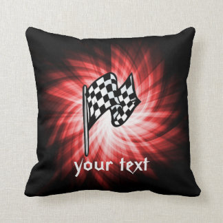 Chequered Flag; red Cushion