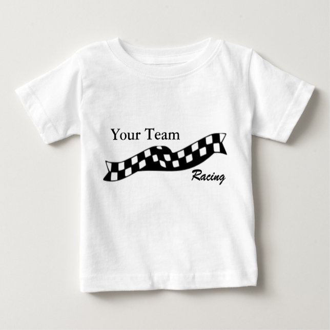 Chequered Flag Swoop Race Team Infant Shirt (Front)