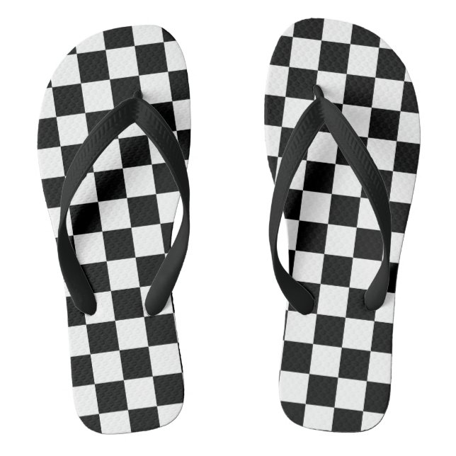 Chequered Flag Thongs (Footbed)